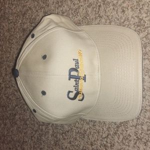 Saint Paul Plumbing & Heating Strap-on Beige Blue Yellow Hat OS